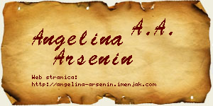 Angelina Arsenin vizit kartica